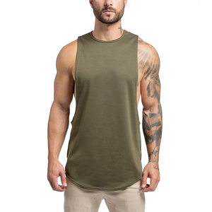 Camiseta sin mangas deportiva de talla grande personalizada al por mayor para hombres y mujeres, camiseta transpirable para gimnasio, yoga, correr, estilo informal - Product Image 1