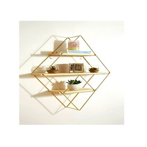 Estante de Pared de Madera y Metal con Estante de Almacenamiento de Pared de Calidad Exclusiva para Accesorios de Decoración del Hogar en India - Product Image 1