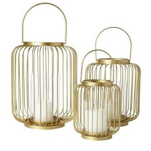 Lanterne à bougie en fil métallique pour décoration de maison antique Conception personnalisée Exportateur de gros en fer fait main pour les occasions de Noël - Product Image 1