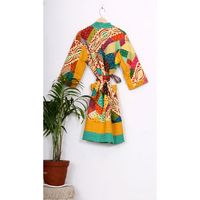 Kantha veste matelassée pour femmes, magnifique veste Kantha, manteau indien fait à la main, coupe de plusieurs patchs et multicolore