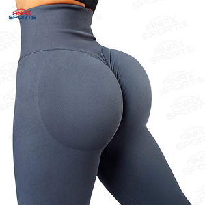 Leggings côtelés sans couture pour femmes, pantalon de Yoga, taille haute, d'entraînement, nouvelle collection - Product Image 4