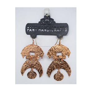 2020 Allemagne creux plaqué or grandes boucles d'oreilles perlées colorées bijoux de bien-être longue goutte balancent crochet boucles d'oreilles boucles d'oreilles pétale de Rose - Product Image 2