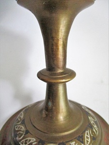 Vase en laiton Vintage suspendu, au dessins hygiène, motifs Bronze, blanc, rouge, vert, Vase décoratif, fabriqué en inde - Product Image 4