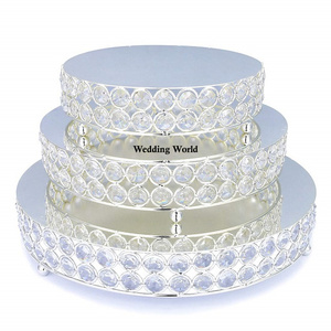 Soporte redondo de pastel de Metal de Color blanco, soporte de pastel de diseñador hecho a mano de alta calidad, tamaño personalizado, nuevo soporte de pastel de Metal elegante - Product Image 6
