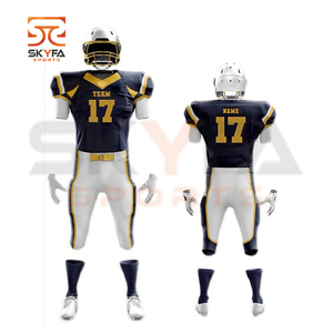 wholesale American Custom Design Your Own Sleeveless Sublimation Football Uniform for sale - Product Image 1
