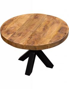 Mesa de centro de madera y hierro de diseño moderno para muebles de oficina en casa - Product Image 4