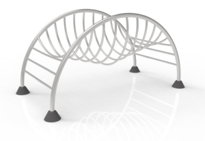 Frutero de alambre de metal Estilo de alambre curvo Malla de alambre chapada en plata Frutero cónico Cuenco de verduras para el hogar Hotel y restaurante - Product Image 4