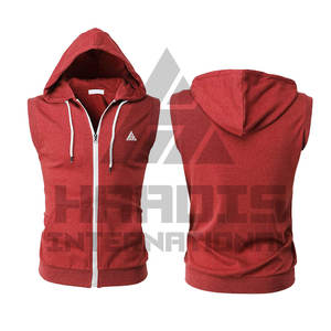 Custom Sweatshirt <b>Sleeveless</b> Gym Hoodies Wholesale <b>Men</b> <b>Sleeveless</b> Workout <b>Hoodie</b> Fitness Wear <b>Sleeveless</b> Hoodies - Product Image 3