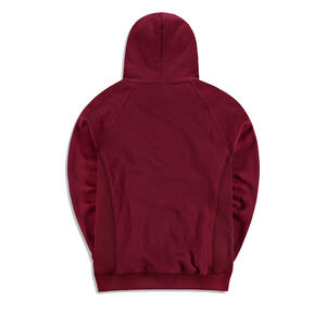 เสื้อฮู้ดดี้ไหมพรมถักลายดิจิทัลสีแดงเลือดหมู ไซส์พลัส สำหรับออกกำลังกายในฤดูใบไม้ร่วง เหมาะสำหรับทั้งผู้ชายและผู้หญิง - Product Image 2