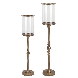 Porte-bougie de Noël élégant en aluminium gaufré fait main, sur base baroque, personnalisable, vente en gros, décoration d'intérieur - Product Image 5