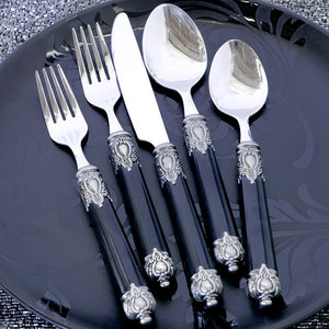 Ensemble de couverts fantaisie pour table de mariage, ensemble de couverts en acier inoxydable avec polissage brillant/placage nickel, ensemble de couverts décoratifs indiens faits à la main - Product Image 6