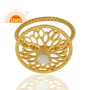 Nacre de pierres précieuses Designer Womens 925 Silver Rings Fournisseur de bijoux Collection classique - Product Image 2