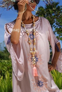 Srj Brand 2026 Occident Style Bohemian Mini Dress Women Back Less Sexy Casual Beach Tunic Lace Mexican Embroidered Knee Tunic - Product Image 2