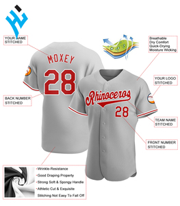 6 maillots de Baseball pour hommes, sur mesure, sublimation, brodé, bon marché, vêtements d'équipe, vente en gros - Product Image 4