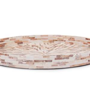 Plateaux ronds colorés en nacre, 15 pièces, magnifiques, plateaux de Table uniques, plateau de service décoratif pour la maison - Product Image 5