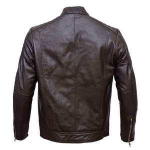 2026 Hot Selling Men Motorbike Leather <b>Jacket</b> Pure Genuine Leather Biker <b>Jacket</b> Fashion Riding Outerwear OEM - Product Image 2