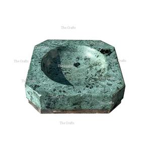 Cenicero de color verde mármol de diseño admirable con vajilla de la más alta calidad Cenicero para fumar en la India - Product Image 1