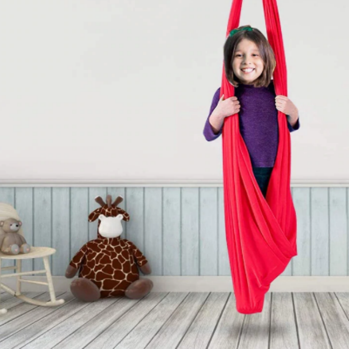 Детский хлопковый уличный комнатный гамак-качели для детей ясельного возраста ADHD для дополнительной терапии мягкие эластичные качели сиденья