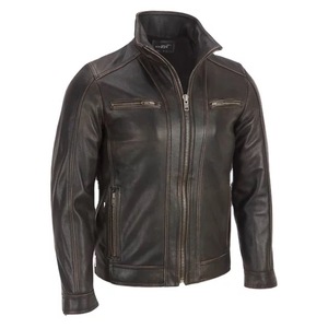 Chaquetas de Cuero Genuino, Diseño Simple, Chaqueta de Cuero de Alta Calidad, Chaqueta de Cuero Moderna para Hombre - Product Image 6