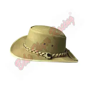 Chapéu de cowboy da camurça, chapéu de cowboy promocional, atacado, criança e adulto, presentes ocidental simples, estilo unissex, oem, padrão de tempo