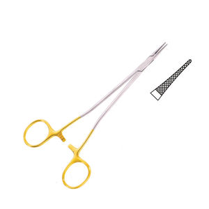 Gran oferta, portaagujas microvascular, carburo de tungsteno, instrumentos quirúrgicos rectos de acero inoxidable, 23,0 cm - Product Image 1