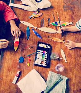 Collection d'animaux en bois pour enfants, accessoire de jeux, création d'un ambiance mignonne - Product Image 6