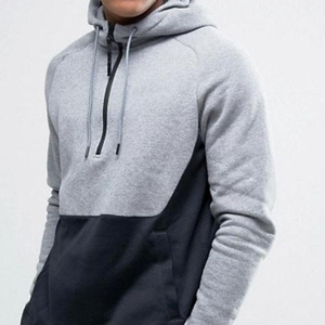 Sudadera con capucha para hombre, de media cremallera, con logotipo personalizado, de alta calidad, con estampado OEM - Product Image 4