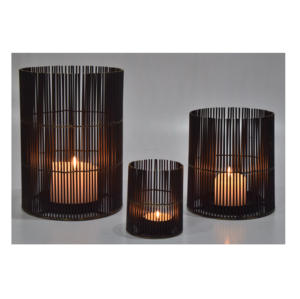 Handmade Modern Metal Iron Tea <b>Light</b> Candle Holder with Black Gold Liner <b>Pillar</b> Style Christmas Theme Home Decoration - Product Image 2