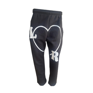 Survêtement d'hiver ajusté pour hommes, 2 pièces, survêtement noir personnalisable - Product Image 3