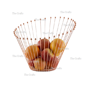 Panier à fruits de conception avantageuse en couleur noire de fer Rangement de cuisine et panier de vaisselle à des prix abordables - Product Image 6