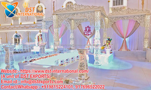 Mandap de mariage hindou traditionnel, Mandap de mariage indien sculpté en fibre, Décoration de mariage Fidji Maharani, LONDRES - Product Image 6