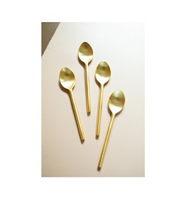 Cuchara de latón de diferentes tamaños para cocina, cuchara de latón pulido, personalizada - Product Image 3