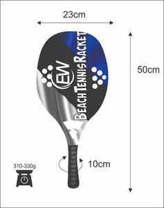 Raquettes de beach tennis personnalisées 100% verre, raquettes de paddle/Padel avec vos logos et combinaisons de couleurs - Product Image 2