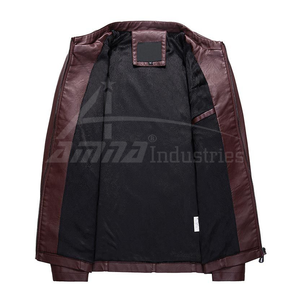 เสื้อแจ็กเก็ตหนังแฟชั่นสีน้ำตาล,เสื้อแจ็กเก็ตแฟชั่นหนังสำหรับผู้ชายจากปากีสถาน - Product Image 2