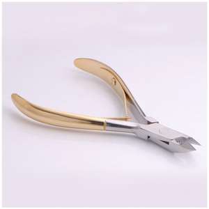 Custom Brand German Stainless Steel Cuticle Nipper Half Gold Manicure Pedicure Nail Clippers NEW Eco-Friendly Finger <b>Toe</b> Nail - Product Image 6