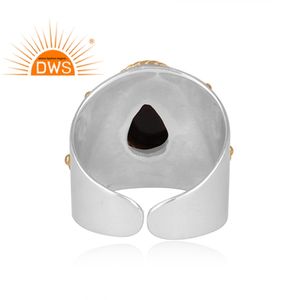 Piedra preciosa espinal negra, anillo detallado hecho a mano de Plata de Ley 925, joyería para mujer, regalo para su colección Vintage - Product Image 4