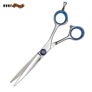 Ciseaux de coiffure professionnels Eversharp en acier inoxydable 440C, pour droitiers, manche long, lame tranchante, usage en salon - Product Image 6