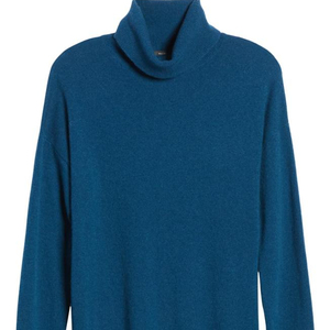 Custom Made 100% Cashmere Thin Turtleneck Pullover Sweater Women Long Winter Casual <b>Cardigan</b> Embroidery Button Plus Size - Product Image 1