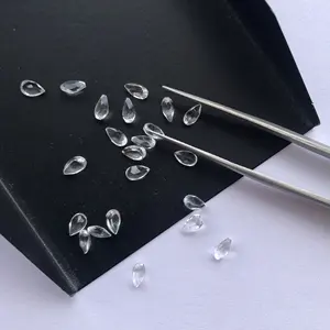 6x4mm Pedra De Quartzo De Cristal Natural Pear Cut Loose Gemstone do Fornecedor Loja Online Agora ao Melhor Preço de Fábrica Para Fazer Jóia