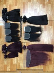 Extensions de cheveux vierges vietnamiens Remy en gros, avec closure et frontal en dentelle, ondulations profondes fines - Product Image 5