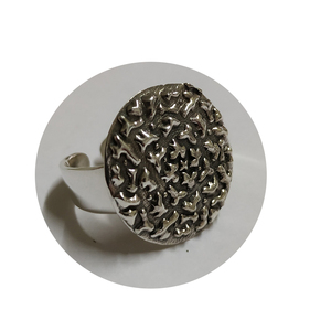 Anillos de Plata de Ley 925 con ajuste de barra de moda de diseño tribal para bodas y aniversarios - Product Image 1