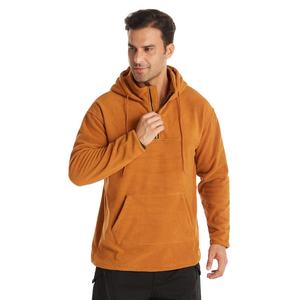 Sweat à capuche pull-over pour hommes en polyester 100% coton de haute qualité personnalisé imprimé bricolage OEM Logo teint uni pour l'hiver - Product Image 2