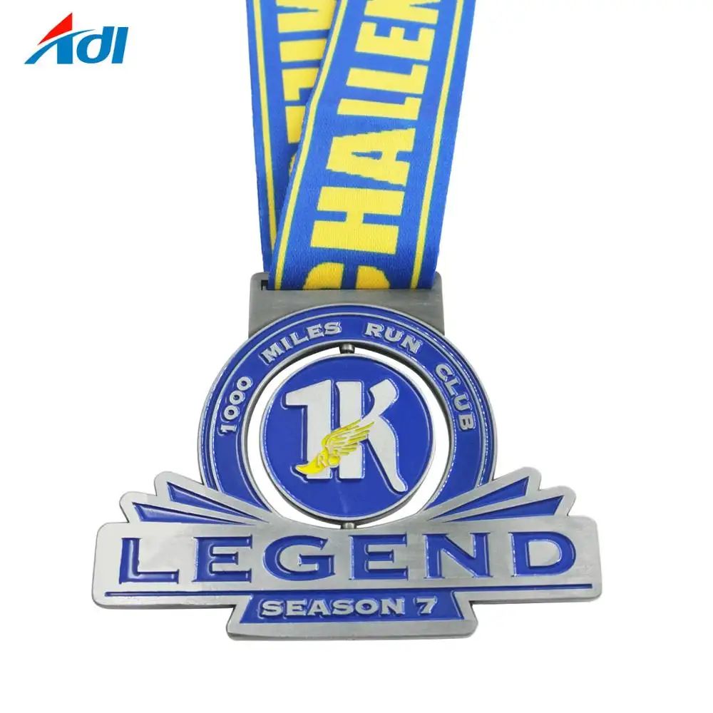Medalla de metal de alta calidad personalizada y medalla de premios medalion running en china