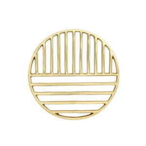 Sous-plat vintage élégant rond en aluminium brut, finition en laiton, vente en gros, moderne, classique, fait à la main, design personnalisé - Product Image 3