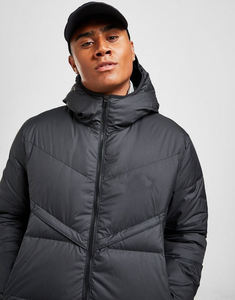 Veste matelassée en toile longue d'hiver de haute qualité avec logo personnalisé à capuche - Product Image 4