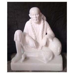 Makrana Marble Dwarkamai Sai Baba Statue - Product Image 1