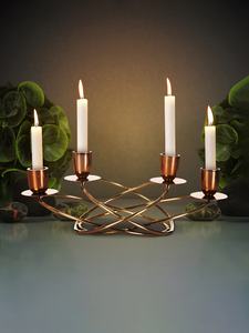 Customization luxury Metal 4 candle holder <b>candelabra</b> home decoration for wedding parties and all other places - Product Image 2