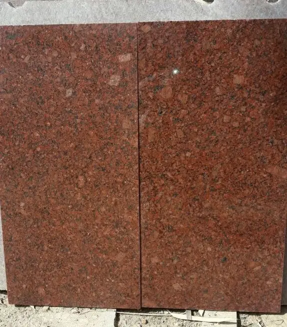 Piastrelle lucidate in granito indiano rosso gemma per rivestimenti murali scale gradini riser interni esterni pavimenti percorso controsoffitti