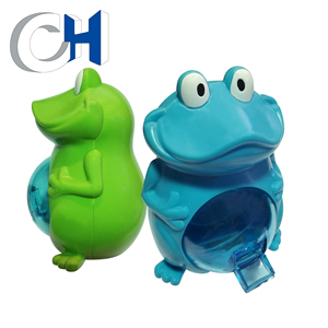 Popular Special Blue Green Transparent Plastic animal <b>frog</b> candy toy - Product Image 1