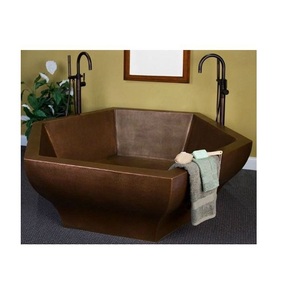 Bañera de pie de cobre macizo, hecho a mano cabezal de ducha, 100% - Product Image 2